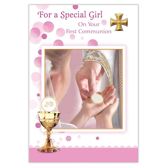 For a Special Girl on Your First Communion Card