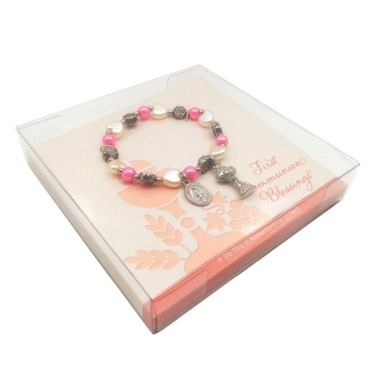 First Communion Rose Bracelet