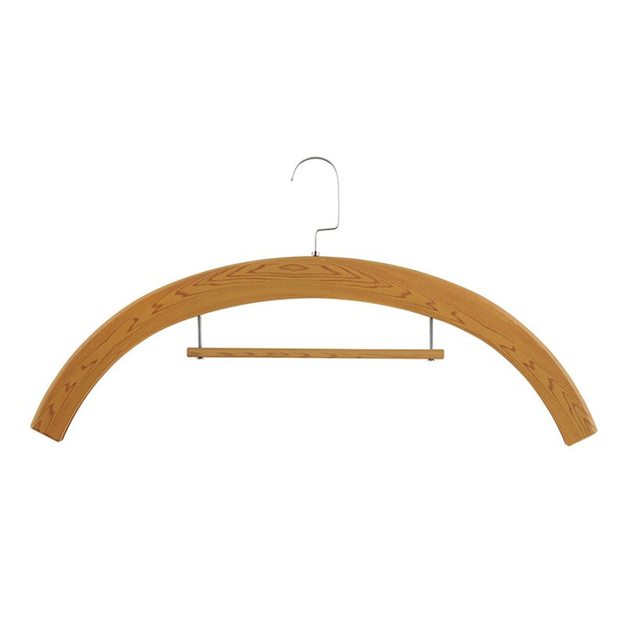 Wood Tone Plastic Hanger 6pk