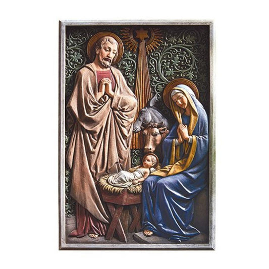 Nativity Plaque, Full color