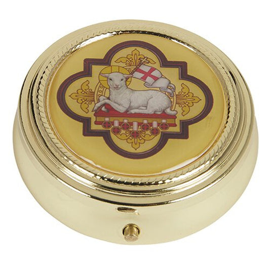 Agnus Dei Pyx with Epoxy Lid 3/pk