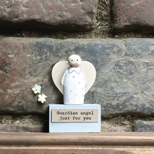 Small Wooden Scene Angel - Just For You