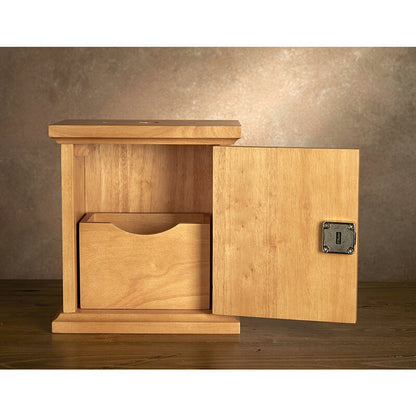 Wall Offering Box - Medium Oak