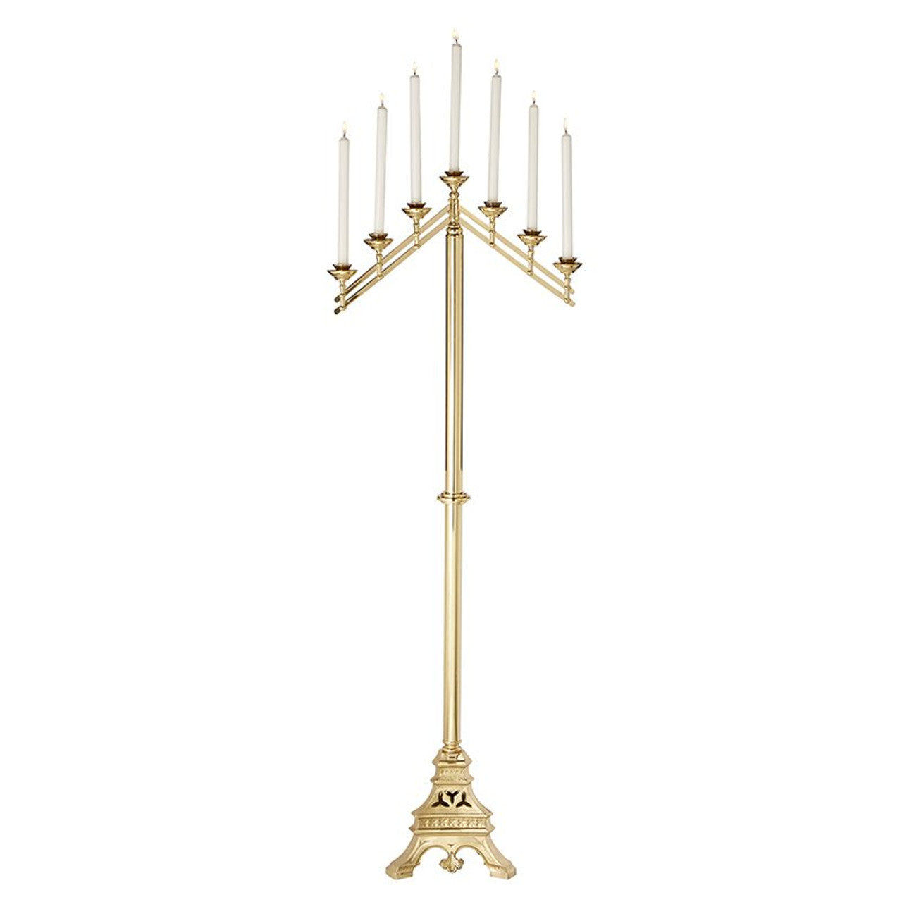 Versailles Series 7-Light Floor Candelabra - Adjustable