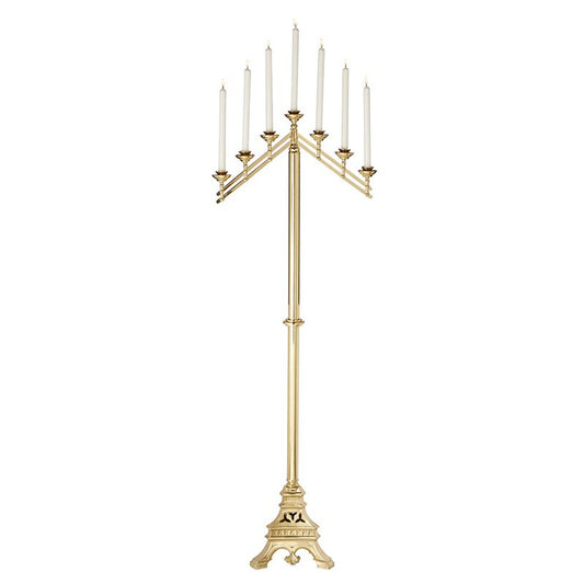 Versailles Series 7-Light Floor Candelabra - Adjustable