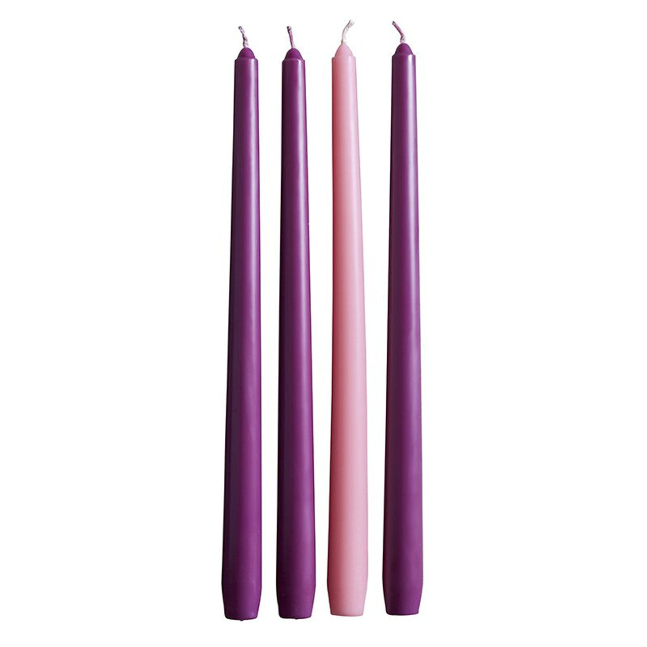 Advent Taper Candle - Set of 4 - 12" H