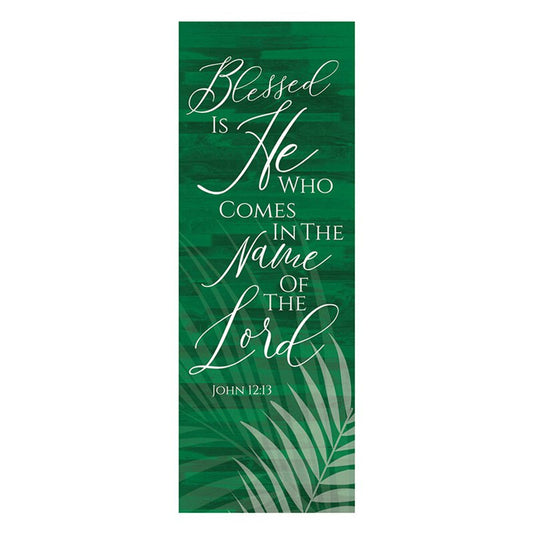 Blessed is He Palm Banner