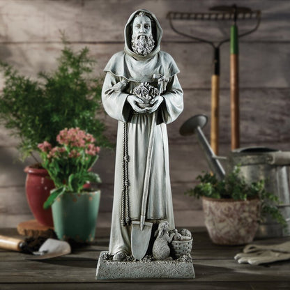 24" H Saint Fiacre Garden Statue