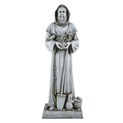 24" H Saint Fiacre Garden Statue