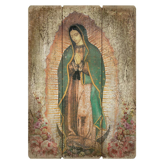 Wood Pallet Sign - Our Lady Of Guadalupe - Large