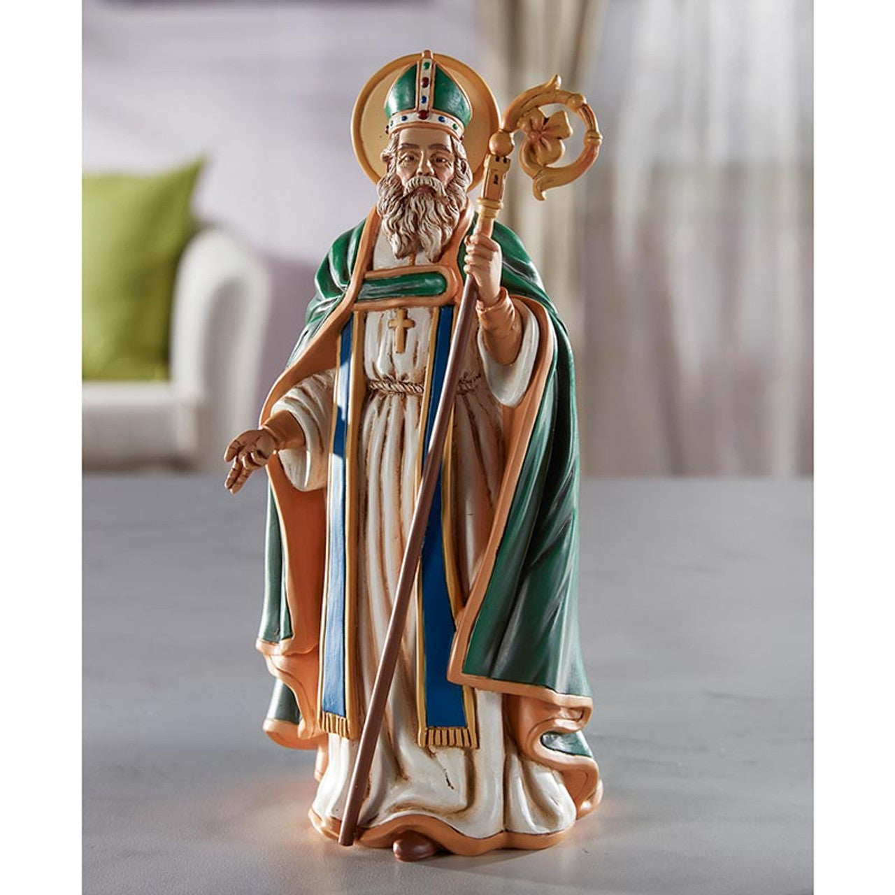 8" H Saint Patrick Statue