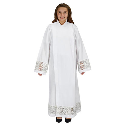 Alpha & Omega Altar Server Front Wrap Alb