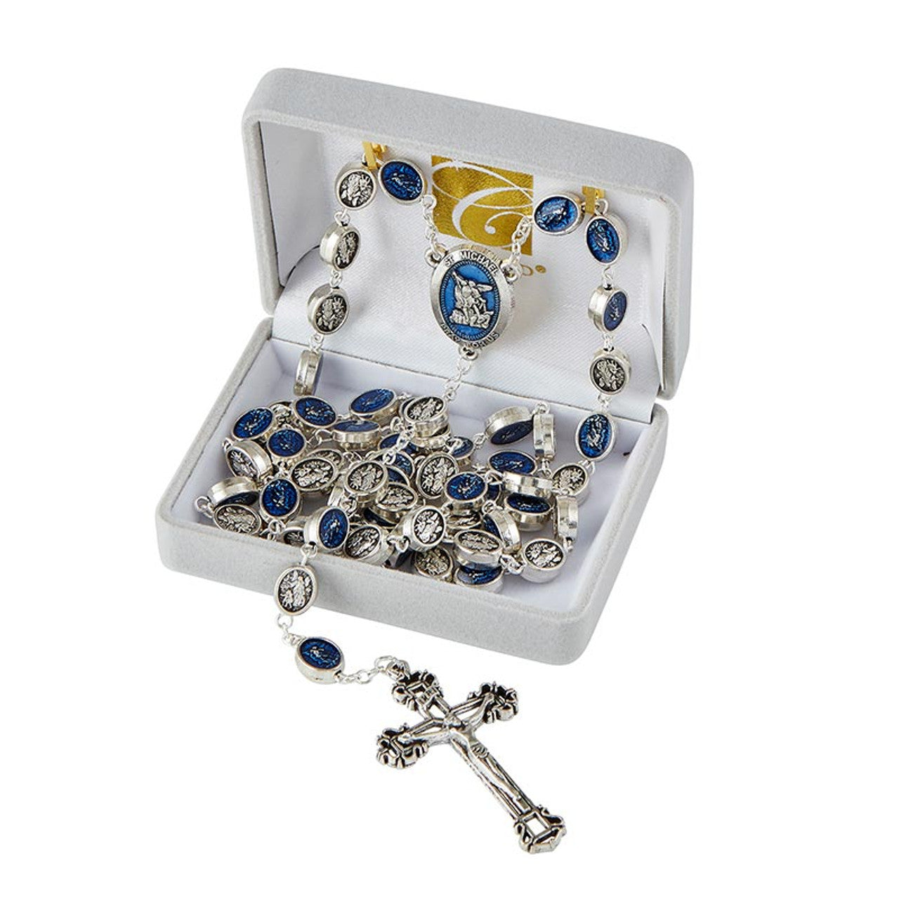 Saint Michael Enamel Rosary