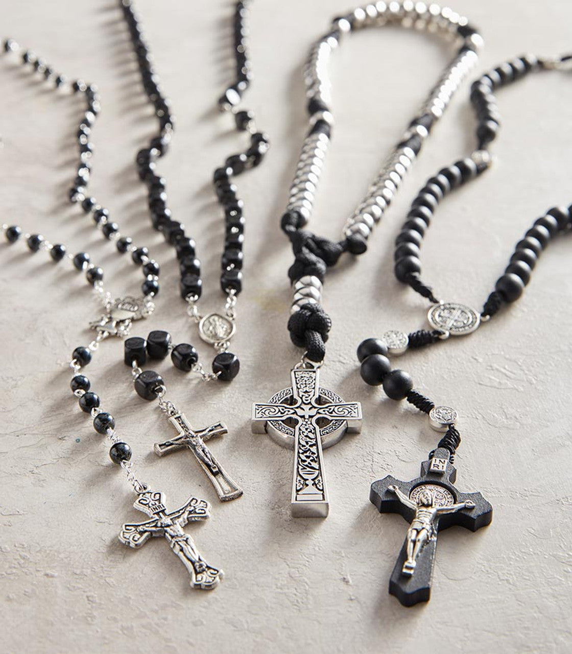 Saint Benedict Paracord Rosary - Black