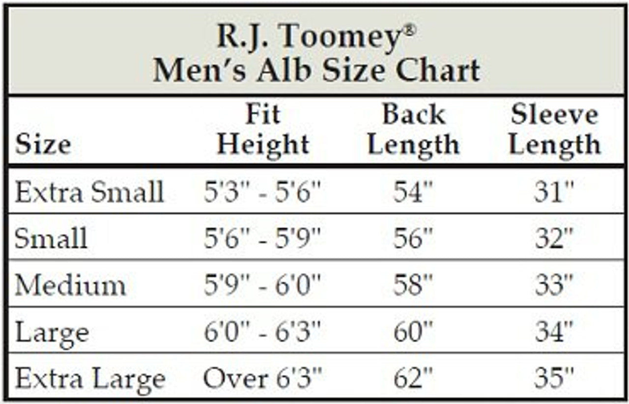 Self Fitting Alb - 65% Poly/35% Cotton