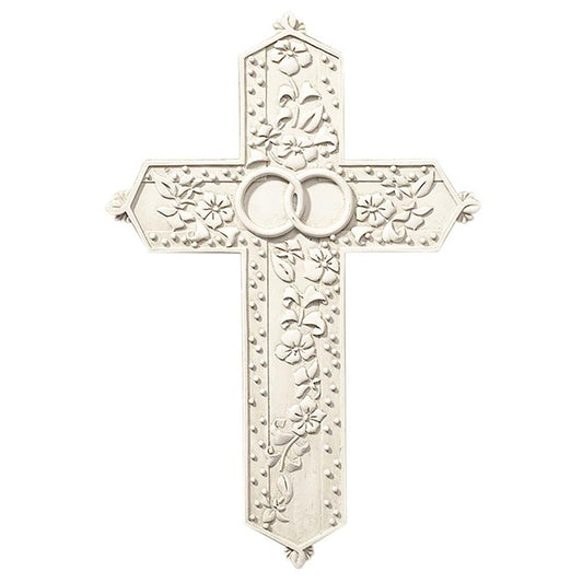 Tomaso Carved Wedding Boxed Cross