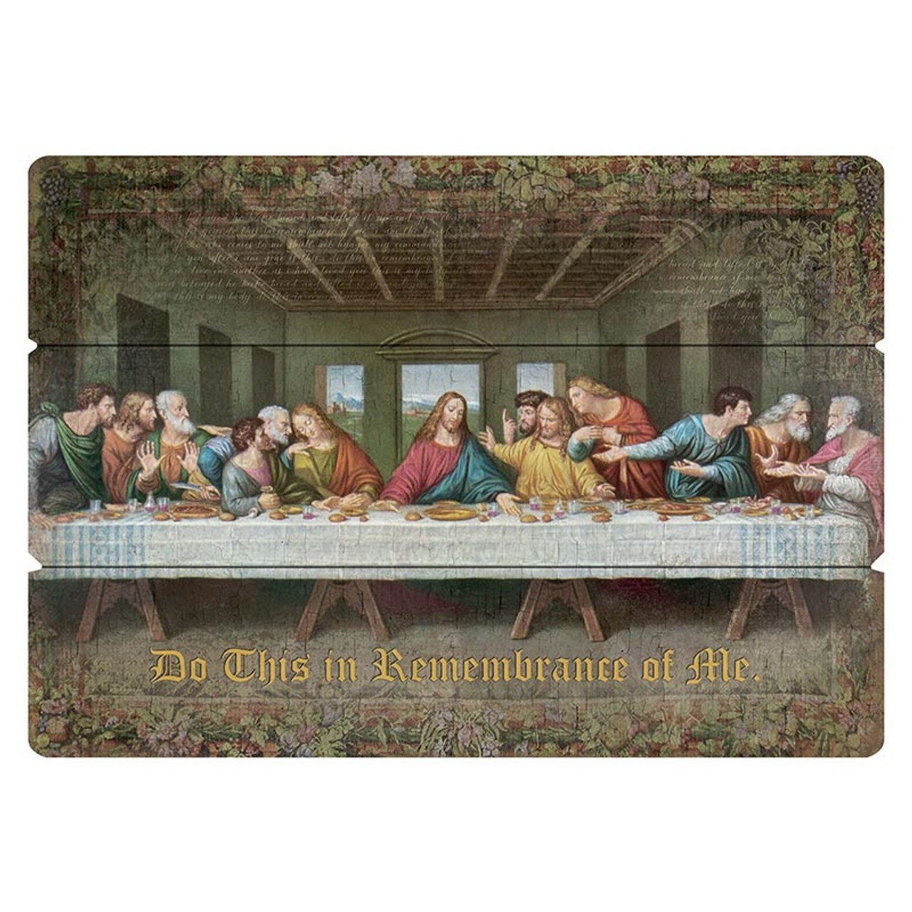 Wood Pallet Sign - Da Vinci: Last Supper - Large