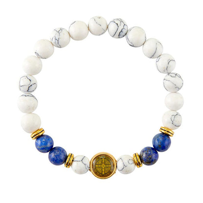 Saint Benedict Moonstone Bracelet