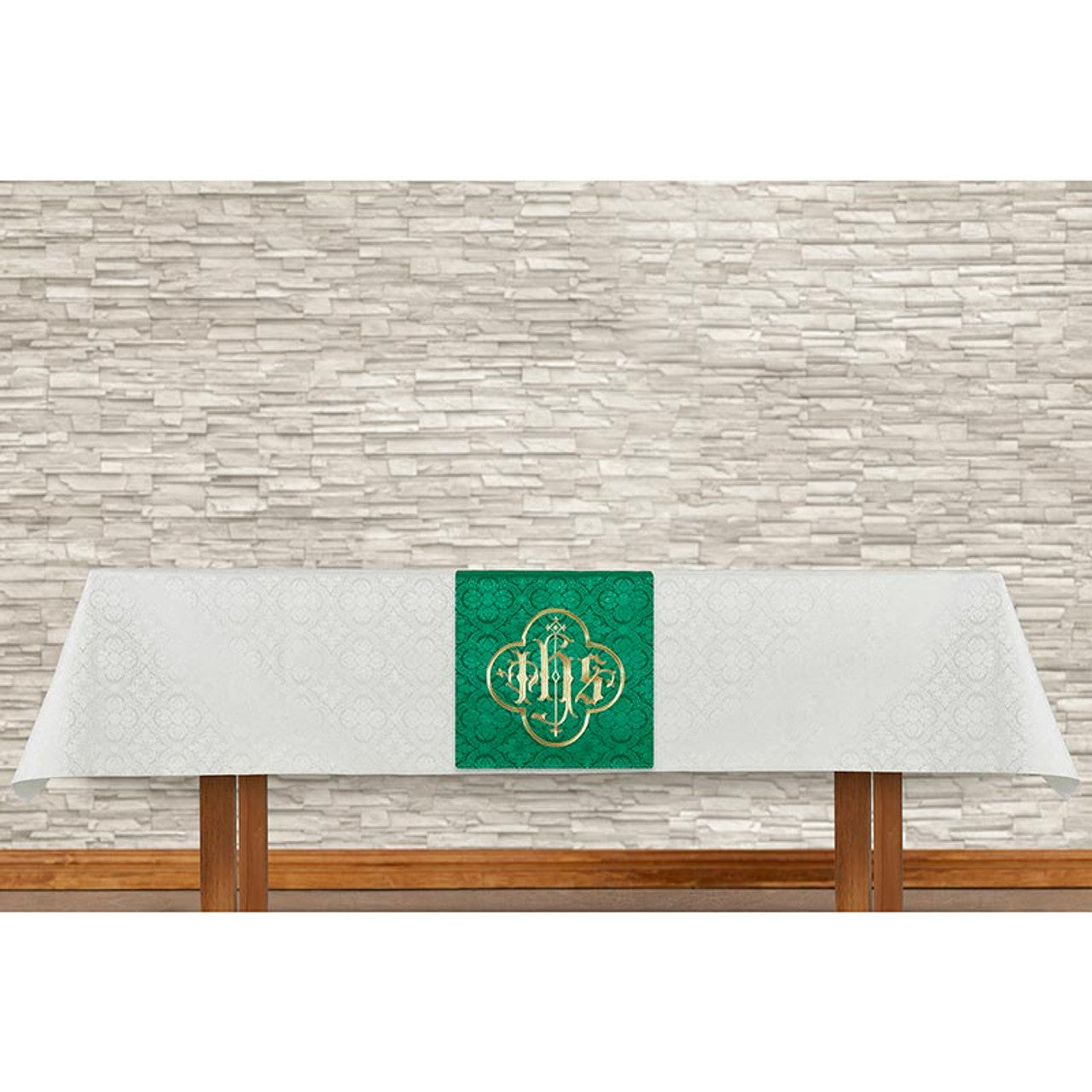 Ivory/Green Overlay Cloth Set