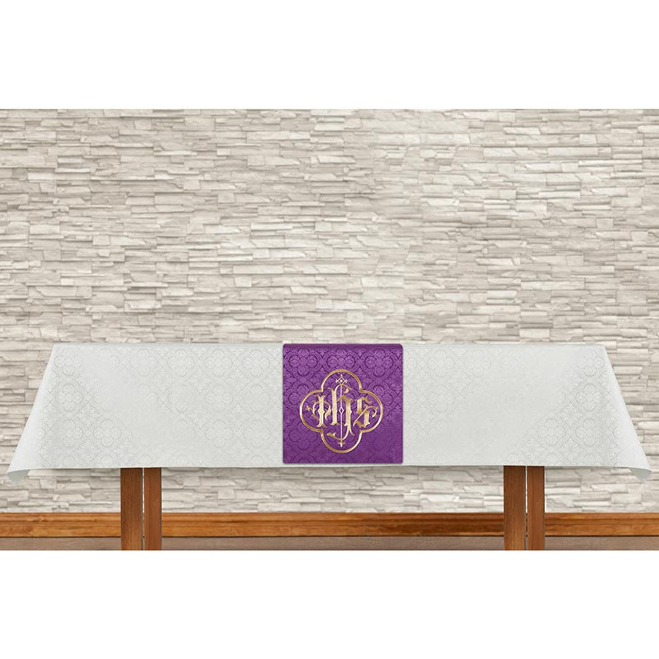 Ivory/Purple Overlay Cloth Set