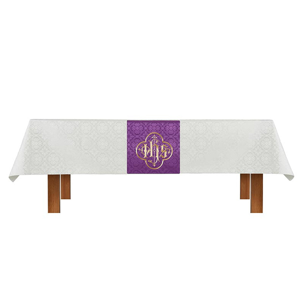 Ivory/Purple Overlay Cloth Set