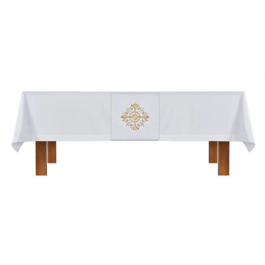 Altar Frontal and  Holy Trinity Cross Overlay Cloth - Set of 2 (J0943WHT)