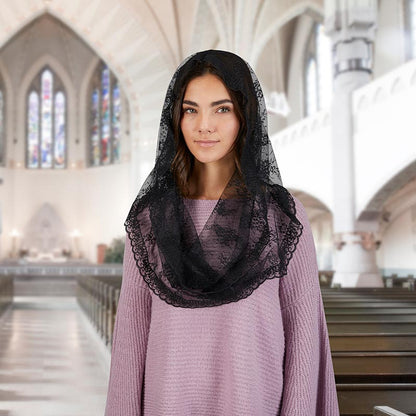 Infinity Chapel Veil - Black