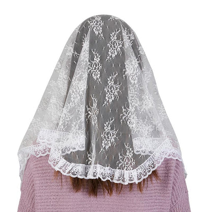 Traditional Chapel Veil - White