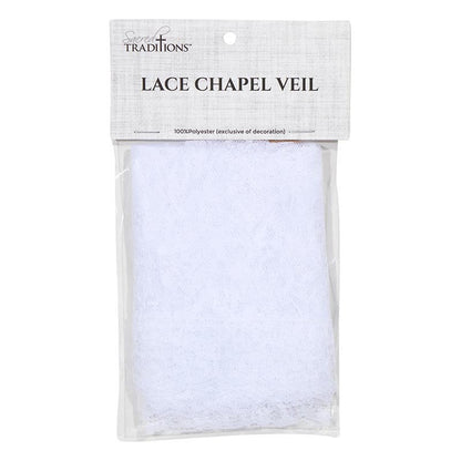 Traditional Chapel Veil - White