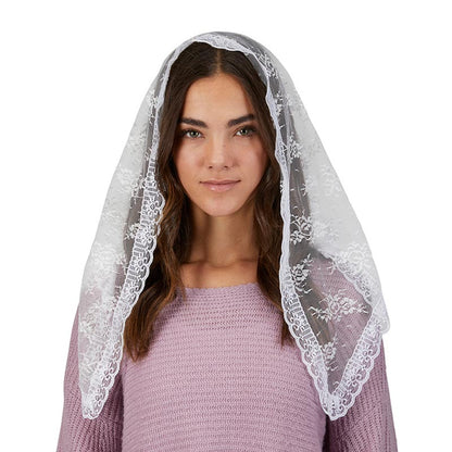 Traditional Chapel Veil - White