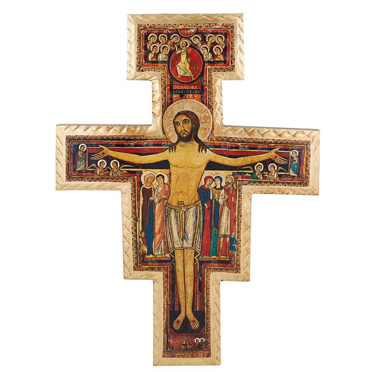 Saint Damiano Wood Crucifix (J5501)