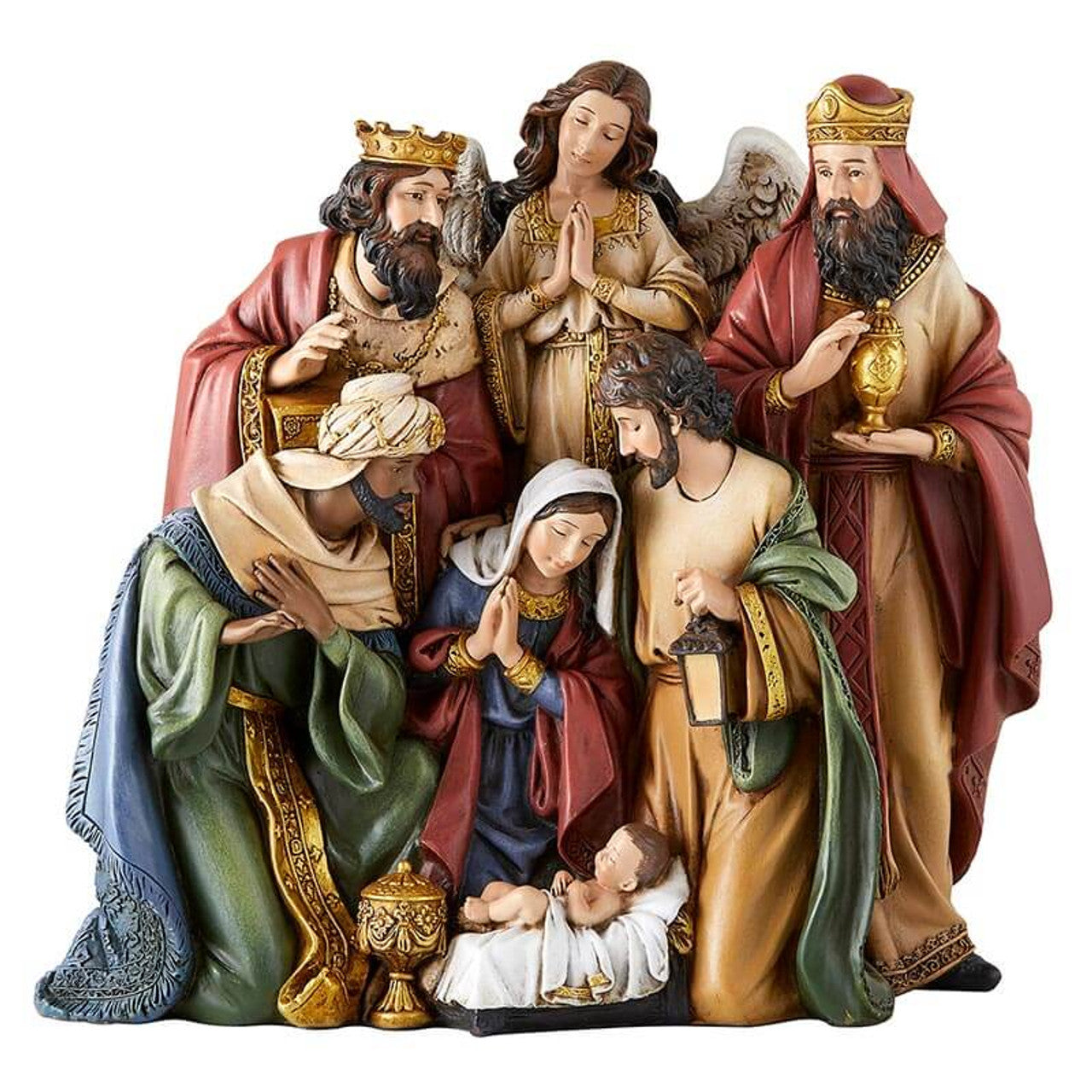 8-3/4''H Let Us Adore Him Nativity Set