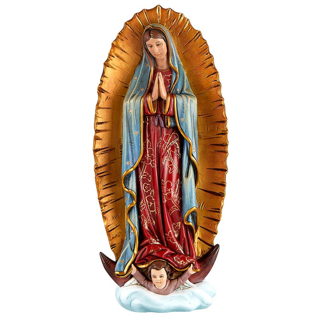 12-1/8''H Our Lady Of Guadalupe Statue