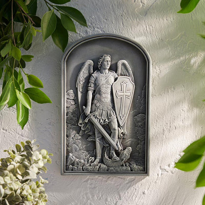 Saint Michael Garden Plaque