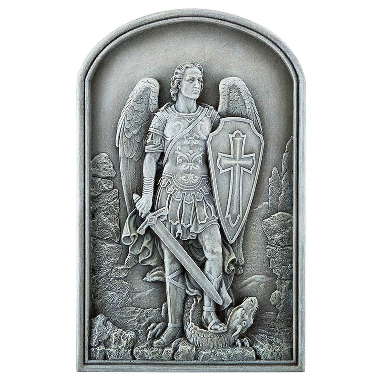 Saint Michael Garden Plaque