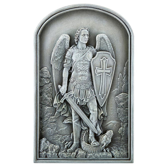 Saint Michael Garden Plaque