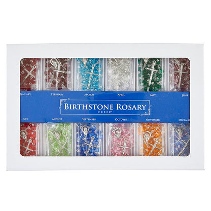 Birthstone Rosary Display - 12 pcs