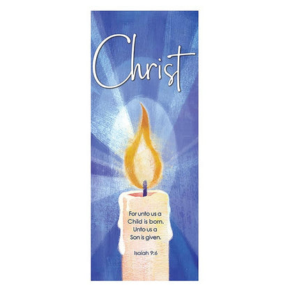 Blue Advent Candle Banner Set - Set of 5