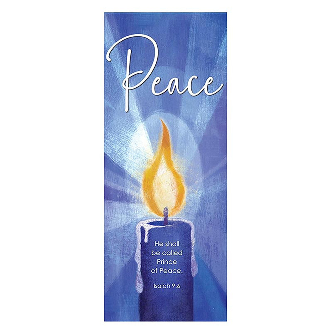 Blue Advent Candle Banner Set - Set of 5