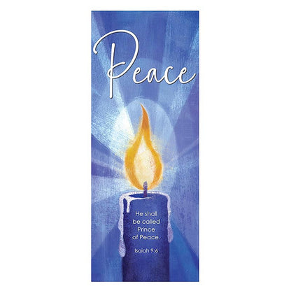 Blue Advent Candle Banner Set - Set of 5