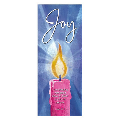 Blue Advent Candle Banner Set - Set of 5