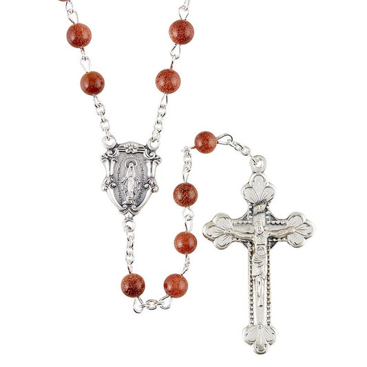 Gemstone Rosaries - Goldstone