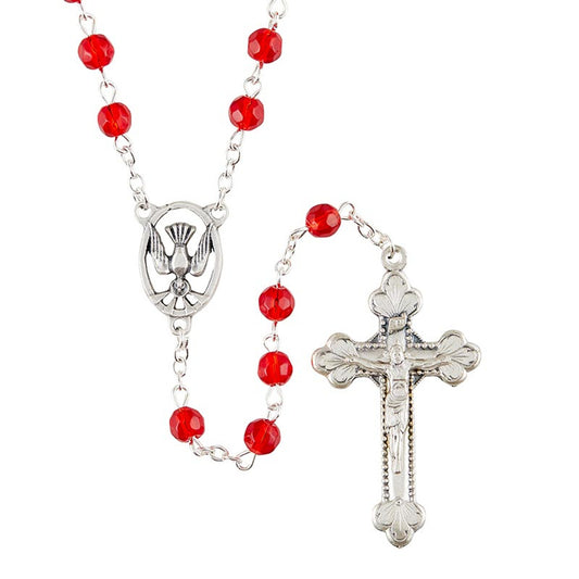 Confirmation Rosary - Ruby (J7439)