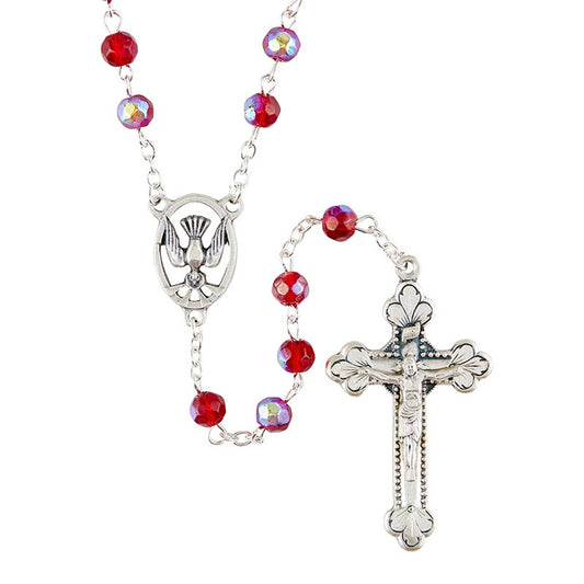 Confirmation Rosary - Ruby (J7440)