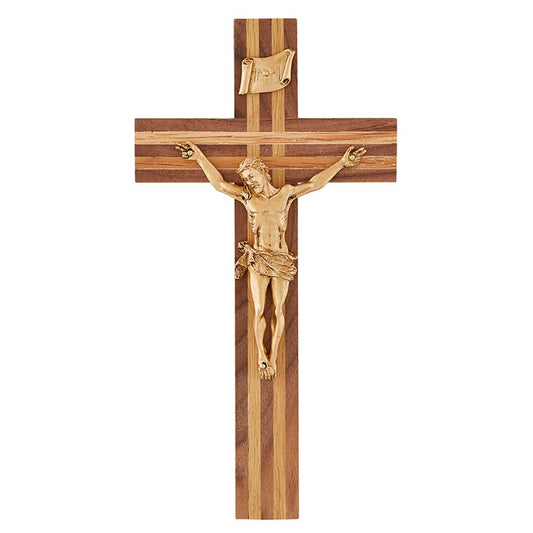 Walnut Crucifix with Inlay (JC-5111-L)