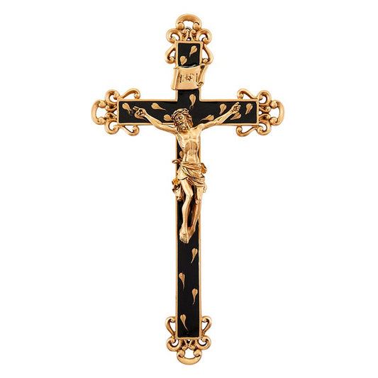 Crucifix with Floral Design