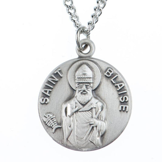 Saint Blaise Medal on Chain