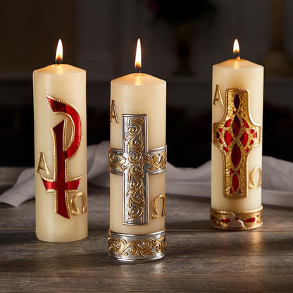 Family Prayer Candle - Chi Rho