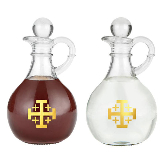 Jerusalem Cross Cruet Set - Set of 2