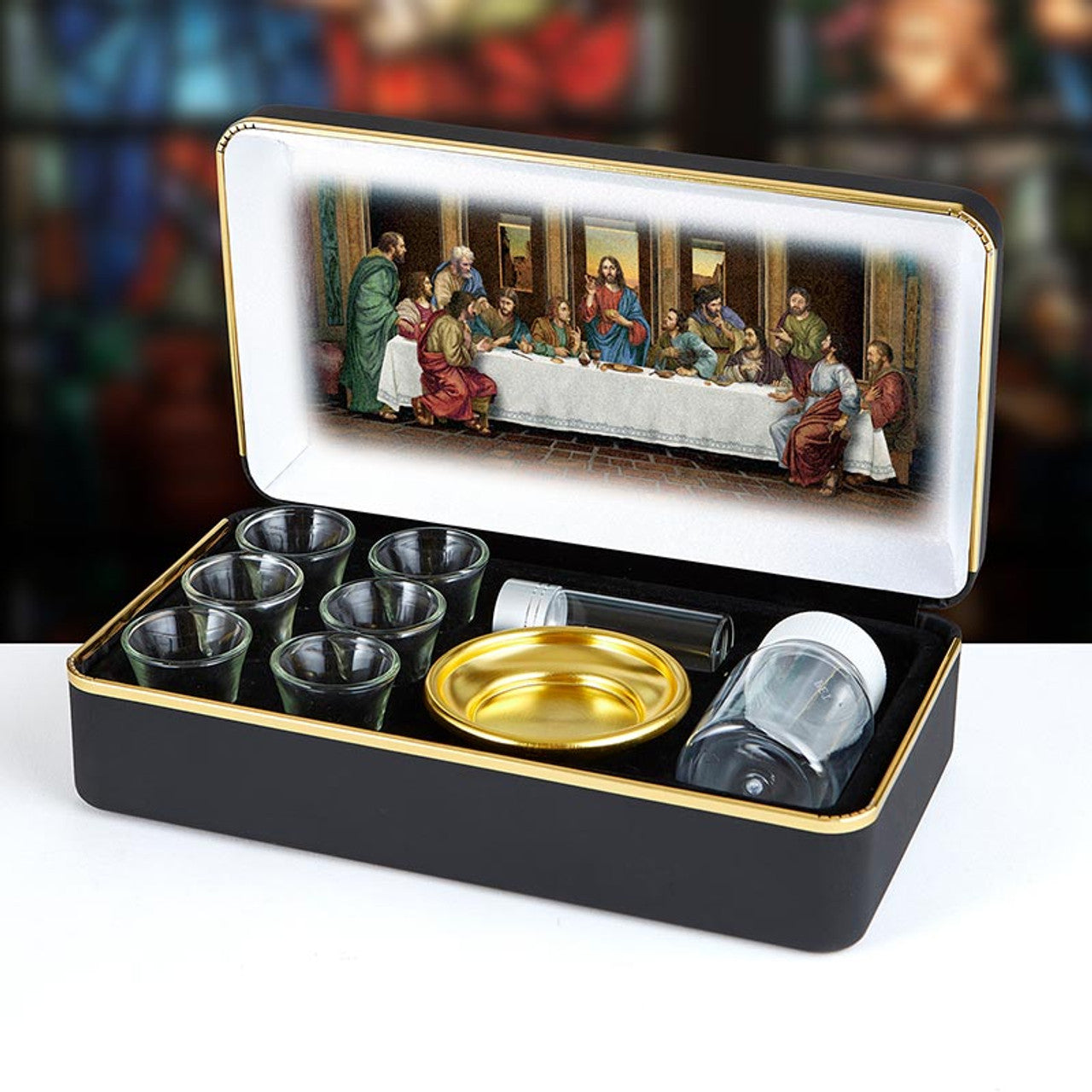 The Last Supper Portable Communion Set